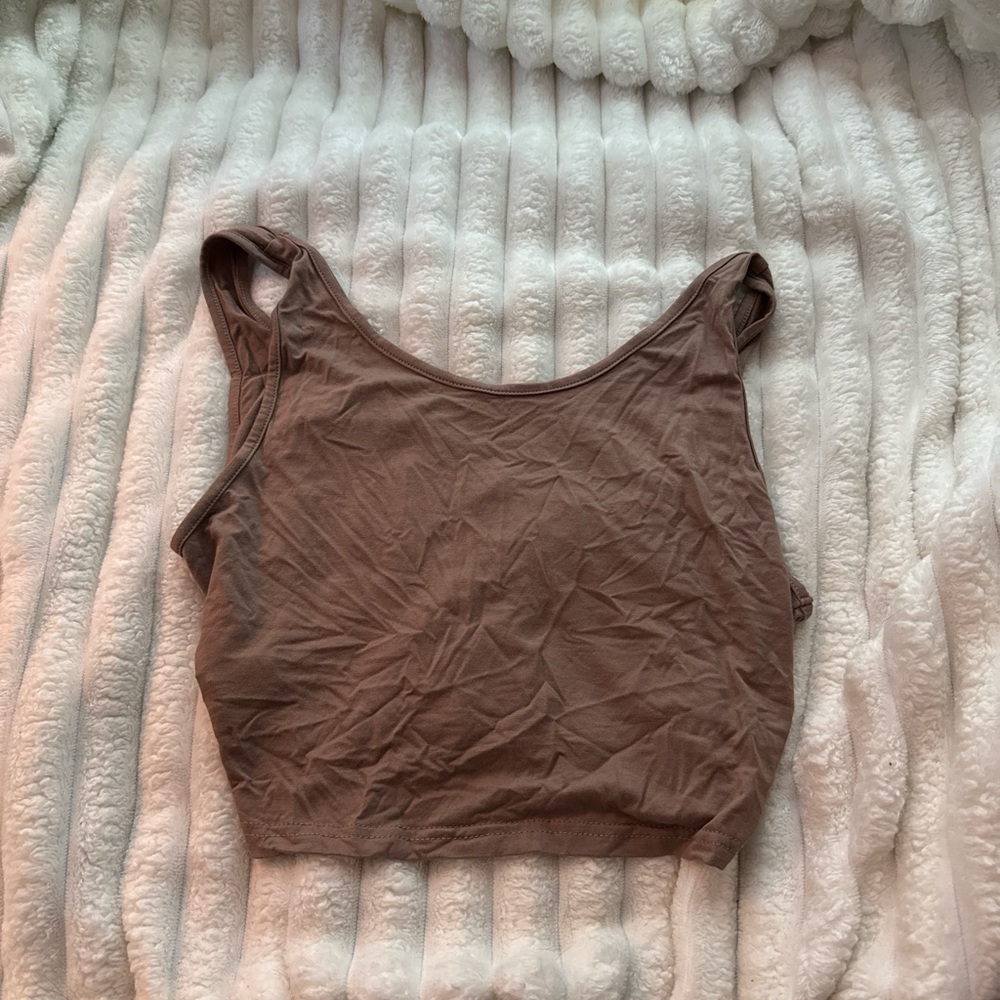 Brown Sleeveless Women's Top